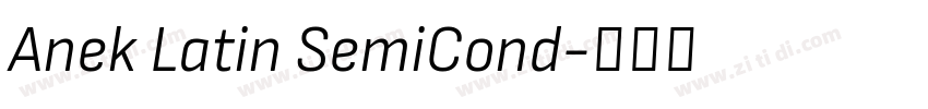 Anek Latin SemiCond字体转换